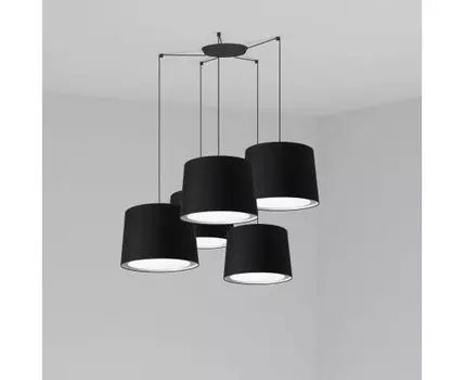 Черный подвесной светильник Conga 5L