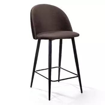 Cтул полубарный Thomas, бархат антрацит 14