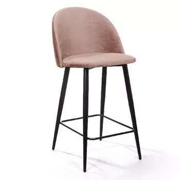 Cтул полубарный Thomas, бархат бежевый 5