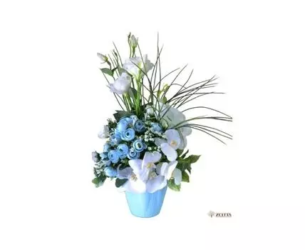 Цветочная композиция Элегия голубая