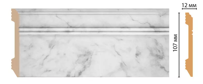 D105-79/18 плинтус напольный ДМ(107*12*2400 мм)