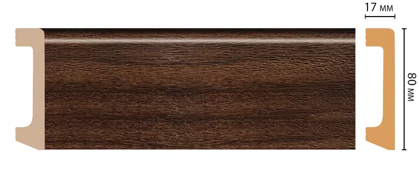 D235-438/20 Плинтус ДМ(80*17*2400 мм)