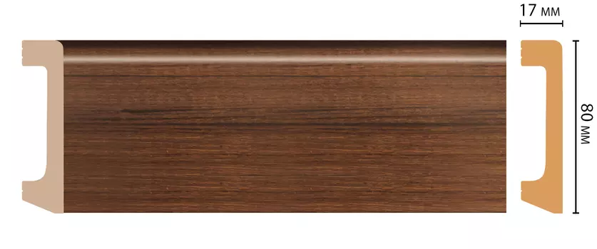 D235-74/20 Плинтус ДМ(80*17*2400 мм)