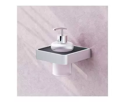 DA7736900 Стеклянный диспенсер для жидкого мыла с настенным держателем