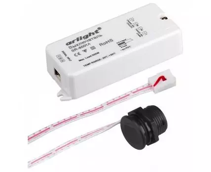 Датчик движения Arlight SR-8001 SR-8001A Black (220V, 500W, IR-Sensor)