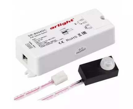 Датчик движения Arlight SR-8004 SR-8004-DC black (12-36V, 96-288W, PIR-Sensor)