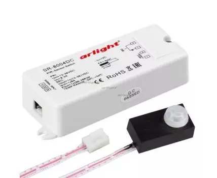 Датчик SR-8004-DC black (12-36V, 96-288W, PIR-Sensor)