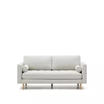 Debra 2-местный диван из перламутровой синели с ножками натурального цвета