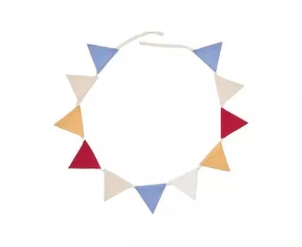 Deia 100% хлопок разноцветная гирлянда с 11 флажками 250 см