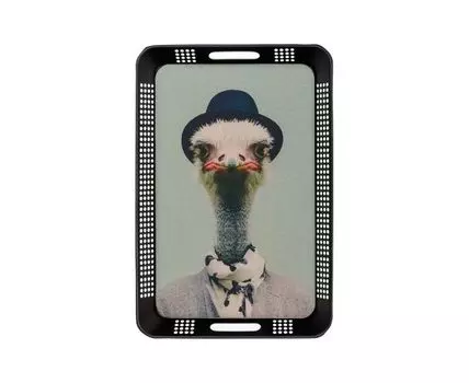 Декор настенный Блюдо страус 35х6х52см