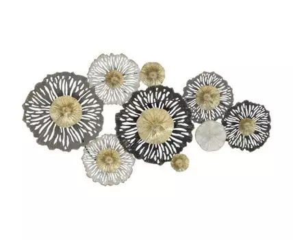 Декор настенный (золотистый, черный, кирпичный, золотистый, 91)