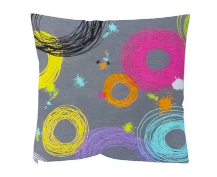 Декоративная подушка Кругос (Серый)