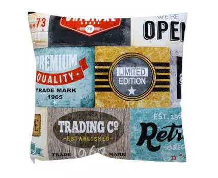 Декоративная подушка Лейбл (Мультицвет)