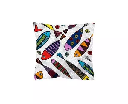 Декоративная подушка Рыбки (мультиколор, 40)