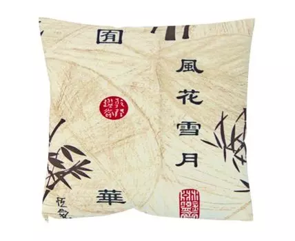 Декоративная подушка Стебли Бамбука (Бежевый)