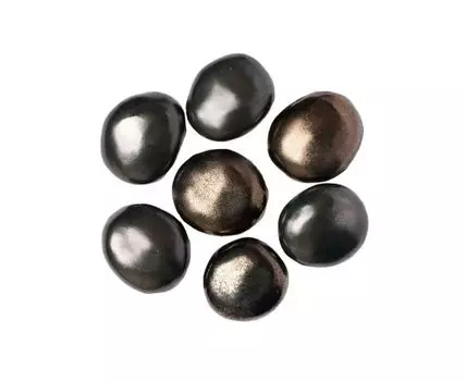 Декоративные керамические камни золотые 7 шт (золотистый)