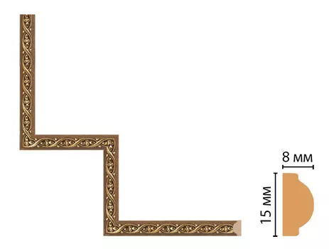 Декоративный угловой элемент DECOMASTER 130-1-3 (200*200мм)