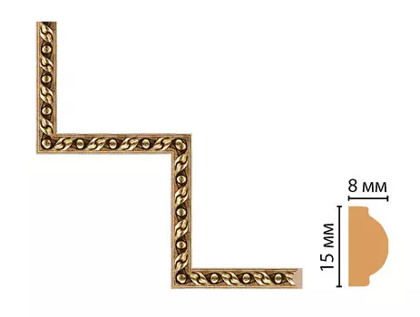 Декоративный угловой элемент DECOMASTER 130-1-43 (200*200мм)