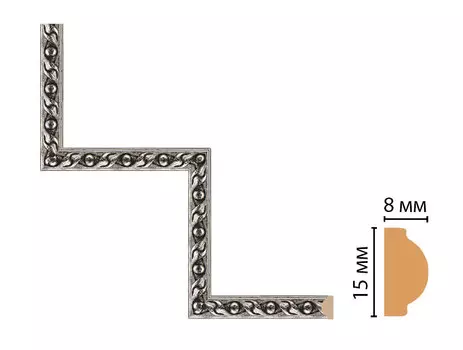 Декоративный угловой элемент DECOMASTER 130-1-44 (200*200мм)