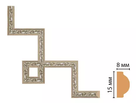Декоративный угловой элемент DECOMASTER 130-3-59 (200*200мм)