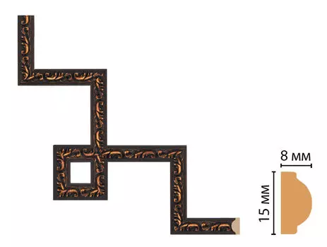 Декоративный угловой элемент DECOMASTER 130-3-966 (200*200мм)