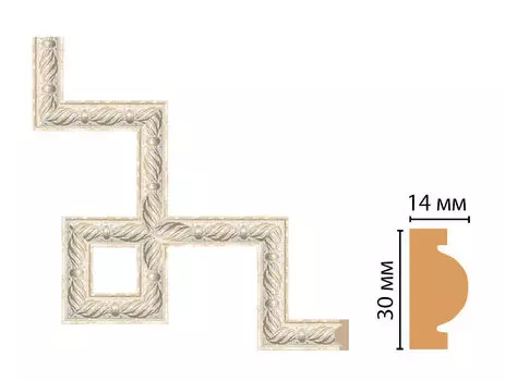 Декоративный угловой элемент DECOMASTER 157-3-18 (300*300мм)