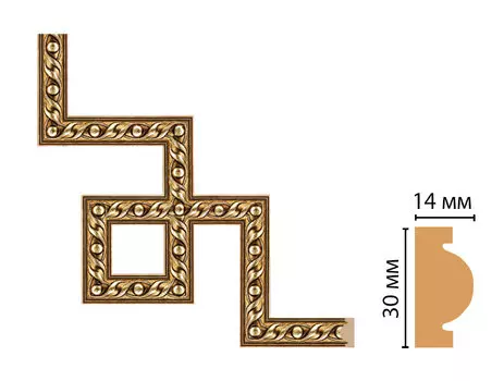 Декоративный угловой элемент DECOMASTER 157-3-43 (300*300мм)