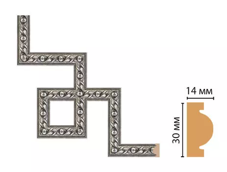 Декоративный угловой элемент DECOMASTER 157-3-44 (300*300мм)