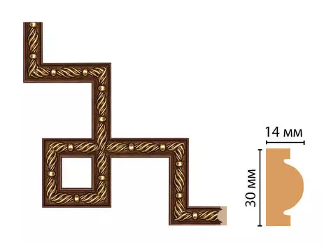 Декоративный угловой элемент DECOMASTER 157-3-51 (300*300мм)
