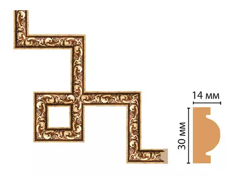Декоративный угловой элемент DECOMASTER 157-3-552 (300*300мм)