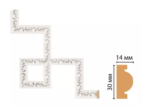 Декоративный угловой элемент DECOMASTER 157-3-60 (300*300мм)