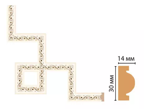 Декоративный угловой элемент DECOMASTER 157-3-6 (300*300мм)
