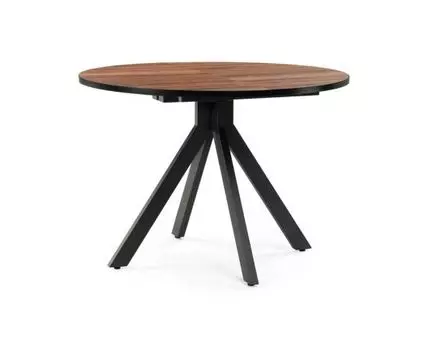 Деревянный стол Бетина дерево / черный (Серый, 70)