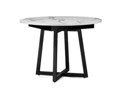 Деревянный стол Регна черный / белый (Черный, 100)