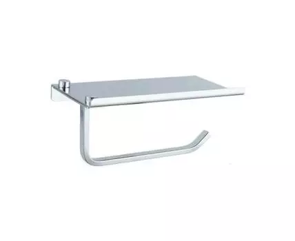 Держатель для туалетной бумаги с полочкой Haiba HB330, хром