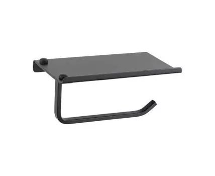 Держатель для туалетной бумаги с полочкой Haiba HB330-7, черный