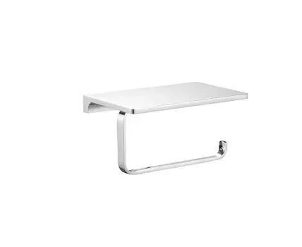 Держатель для туалетной бумаги с полочкой Rav Slezak NIL NLA0403, хром