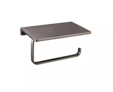 Держатель для туалетной бумаги с полочкой Rav Slezak NIL NLA0403MG, сатин