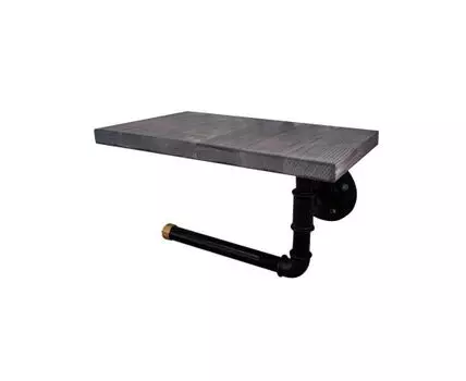 ДЕРЖАТЕЛЬ ТУАЛЕТНОЙ БУМАГИ С ПОЛОЧКОЙ Т1