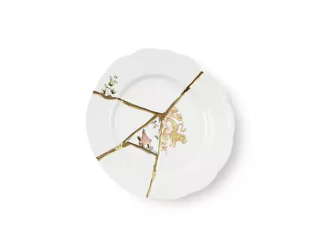 Десертная тарелка Kintsugi