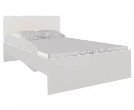 Детская кровать Абрис (89.3, 203.2, С большим ограничителем, Односпальные, Одноярусные, Белый, 84.2)