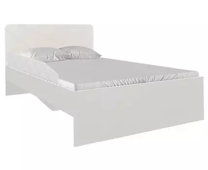 Детская кровать Абрис (89.3, 203.2, Без ящиков, Односпальные, Одноярусные, Белый, 84.2)