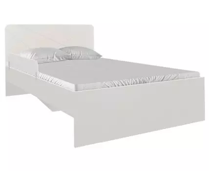 Детская кровать Абрис (89.3, 203.2, С малым ограничителем, Односпальные, Одноярусные, Белый, 84.2)