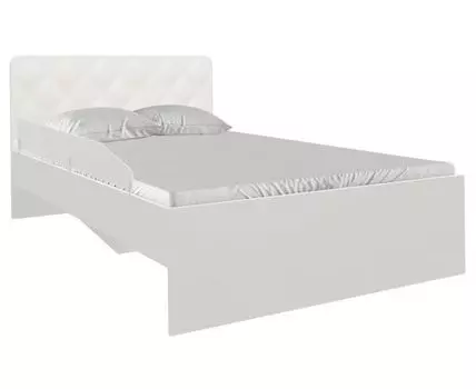 Детская кровать Абрис (89.3, 203.2, Без ящиков, Односпальные, Одноярусные, Белый, 84.2)