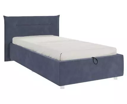 Детская кровать Альба (89,5 / 105, 214, С дном короба для белья, Односпальные, Одноярусные, Серый, 116 / 189)