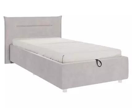 Детская кровать Альба (89,5 / 105, 214, С дном короба для белья, Односпальные, Одноярусные, Серый, 116 / 189)