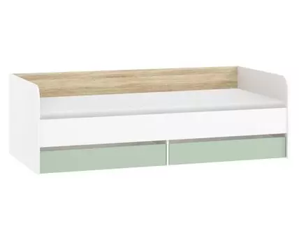 Детская кровать Банни (65, 95, Односпальные, Одноярусные, Белый, 204)