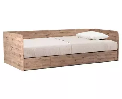 Детская кровать Денвер (60, 204.2, Односпальные, Одноярусные, Коричневое дерево, 95.2)