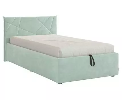 Детская кровать Квест (89,5 / 105, 214, С дном короба для белья, Односпальные, Одноярусные, Зеленый, 116 / 148)