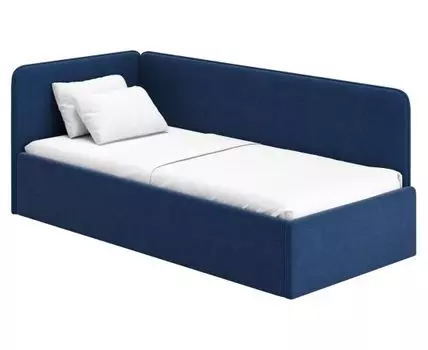 Детская кровать Леонардо (77 / 97, 67,5 / 73, Без изножья, Односпальные, Одноярусные, Синий, 168 / 208)